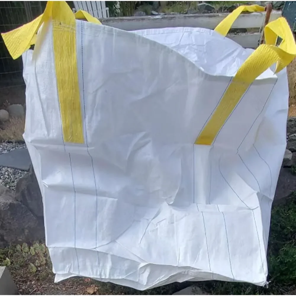 3 Pack FIBC Bulk Bags 2200 lb SWL Duffle Top Spout Bottom 35x35x43